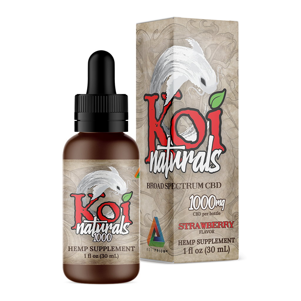Koi Naturals 1000mg Strawberry CBD Oil 30ml