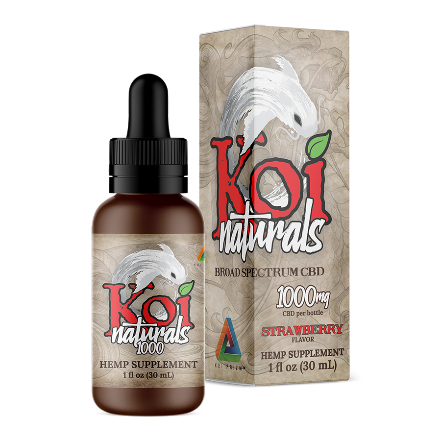 Koi Naturals 1000mg Strawberry CBD Oil 30ml