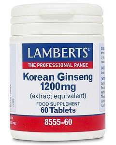 Lamberts Korean Ginseng 1200mg 60 Tablets