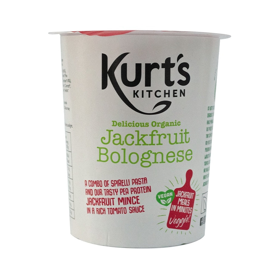 Kurt's Kitchen Vegan & Organic Jackfruit Bolognese Cup 55g