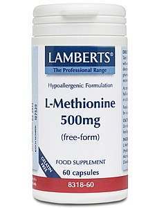 Lamberts L-Methionine 500mg 60 Capsules