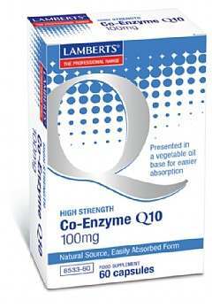 Lamberts Co-Enzyme Q10 100mg 60 Capsules