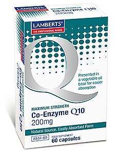 Lamberts Co-Enzyme Q10 200mg 60 Capsules