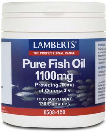 Lamberts Pure Fish Oil 1100mg 120 Capsules