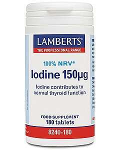 Lamberts Iodine 150mcg 180 Tablets