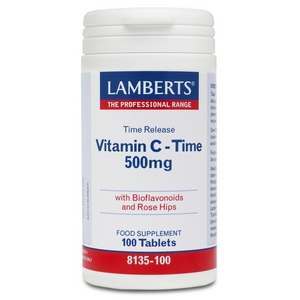 Lamberts Vitamin C 500mg Time Release 100 Tablets