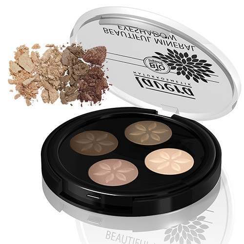 Lavera Beautiful Mineral Eyeshadow Quattro Cappuccino Cream 02