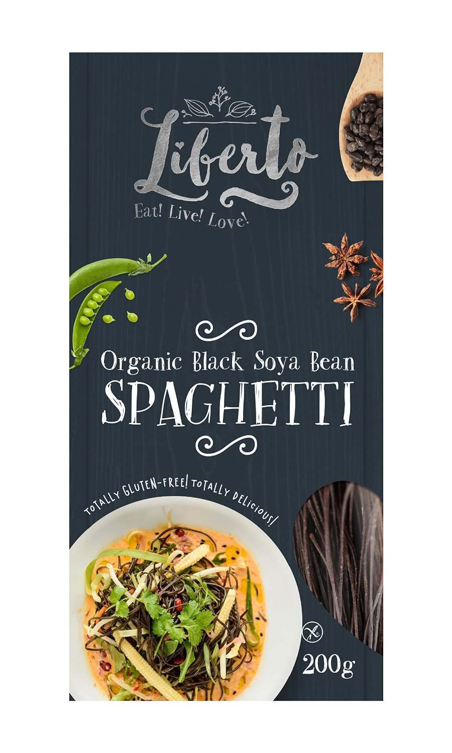 Liberto Organic Black Soya Bean Spaghetti 200g