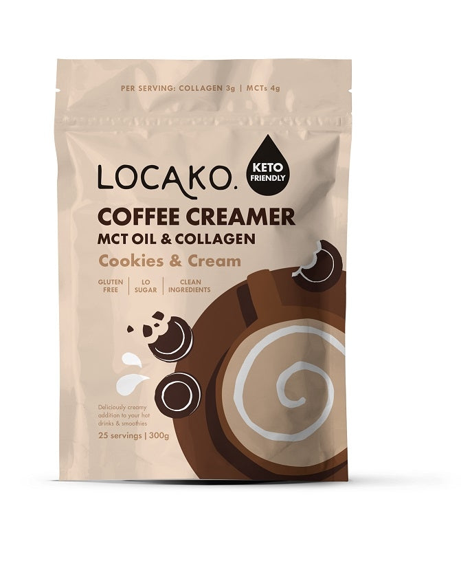 Locako Keto Cookies & Cream Coffee Creamer 300g