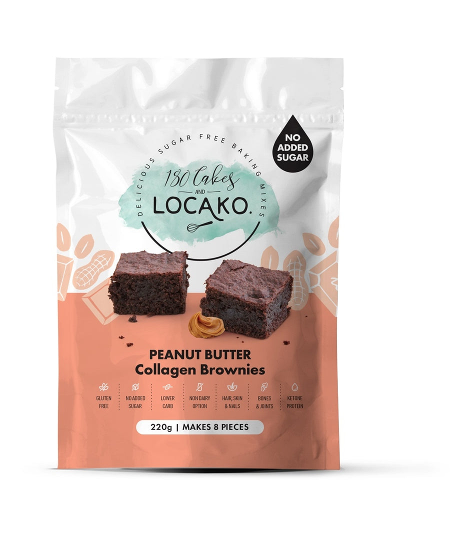 Locako Peanut Butter Collagen Brownie Mix 220g