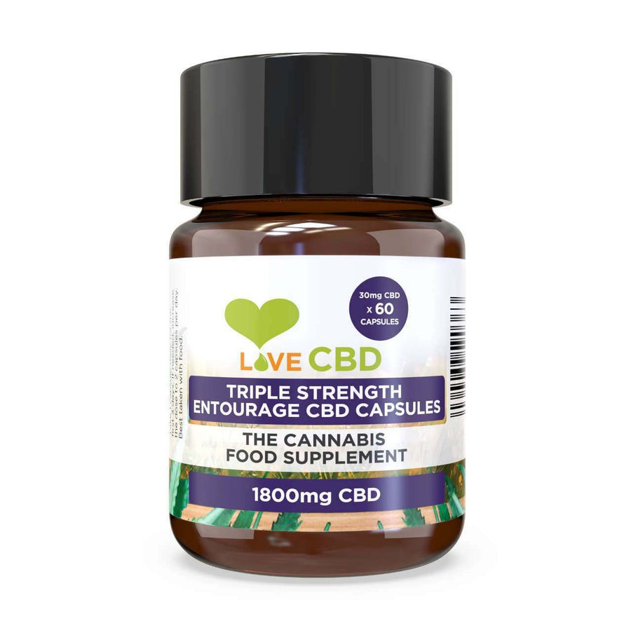 Love CBD Entourage 1800mg CBD 60 Capsules