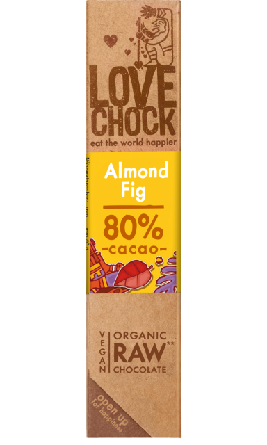 Lovechock Raw Almond & Fig Chocolate 40g