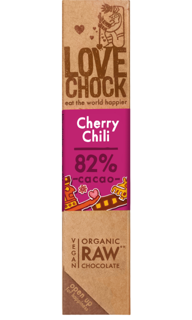 Lovechock Raw Cherry & Chilli Chocolate 40g