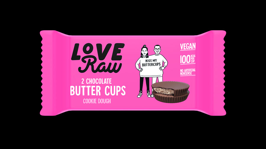 LoveRaw Cookie Dough Butter Cups - Pack of 3
