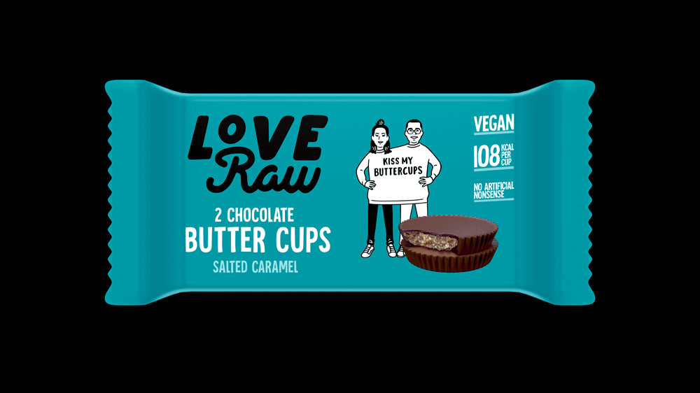 LoveRaw Salted Caramel Butter Cups - Pack of 3