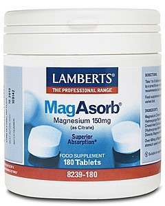 Lamberts MagAsorb 180 Tablets