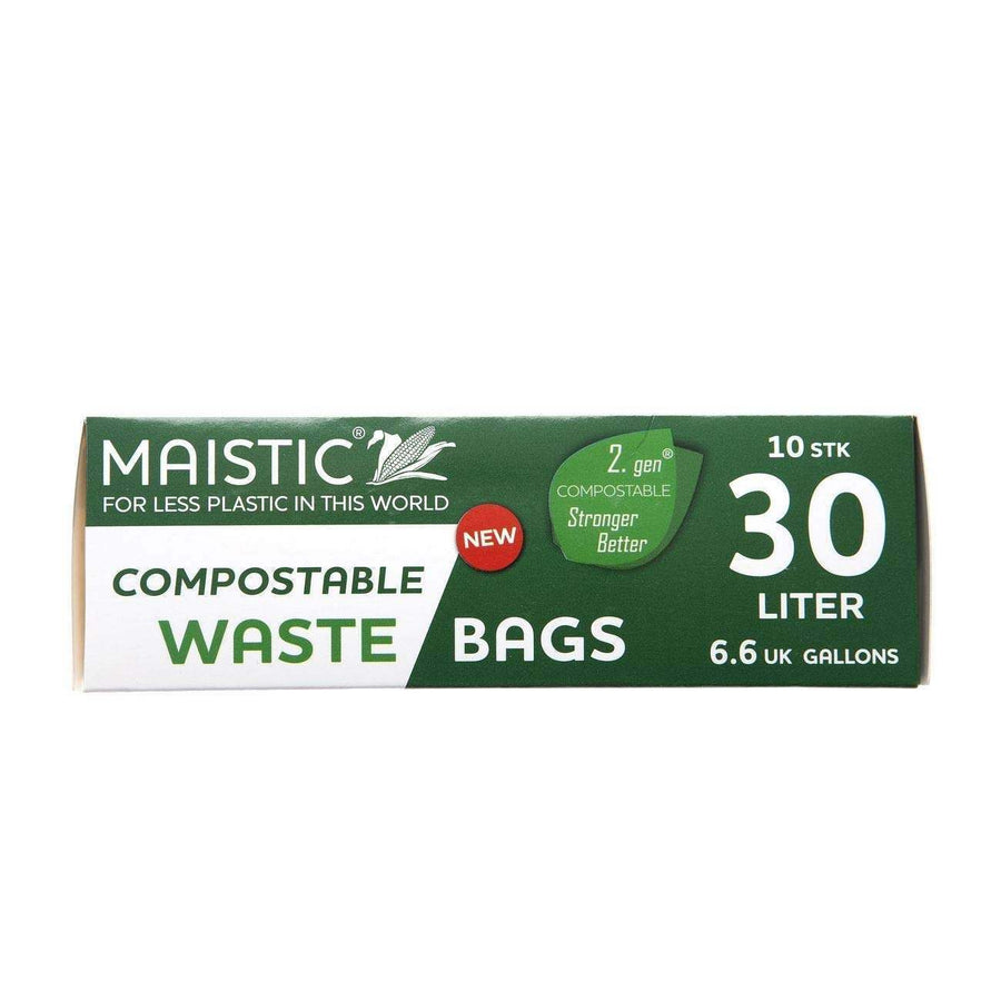 Maistic Compostable Bin Liners 30 Litre - 10 per Pack