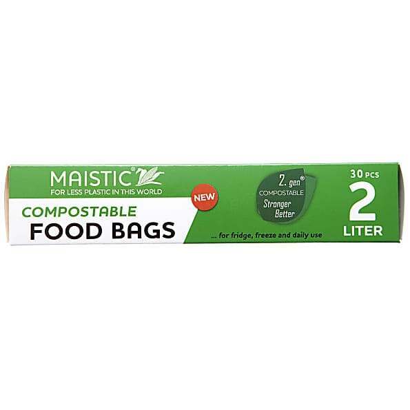 Maistic Compostable Food Bag 2 Litre - 30 Per Pack