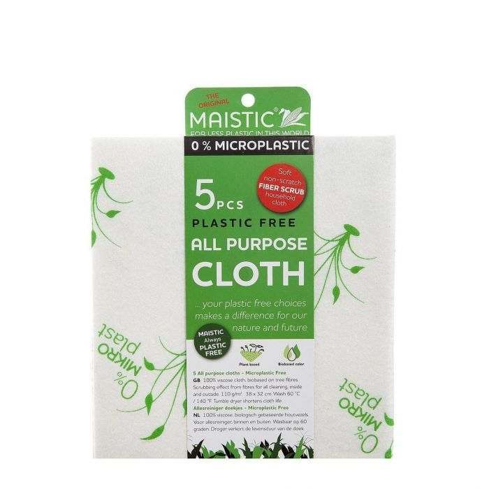 Maistic Micro Plastic Free All Purpose Cloth - 5 pack