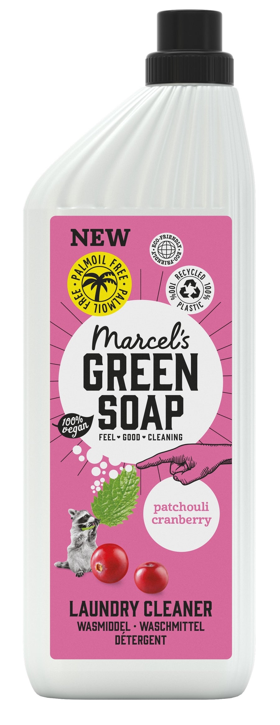 Marcel's Green Soap Patchouli & Cranberry Laundry Wash 1 Litre