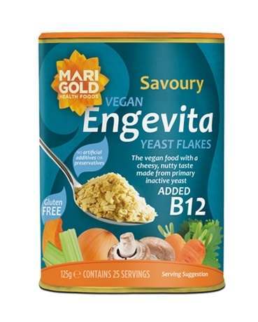 Marigold Engevita Nutritional Yeast Flakes & B12 125g - Pack of 2