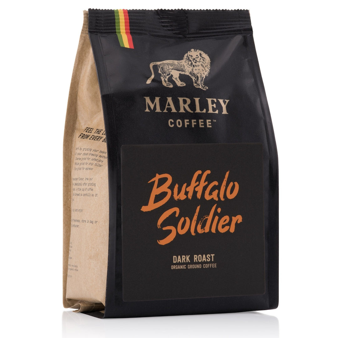 Marley Coffee Buffalo Soldier Ground Dark Roast Coffee 227g