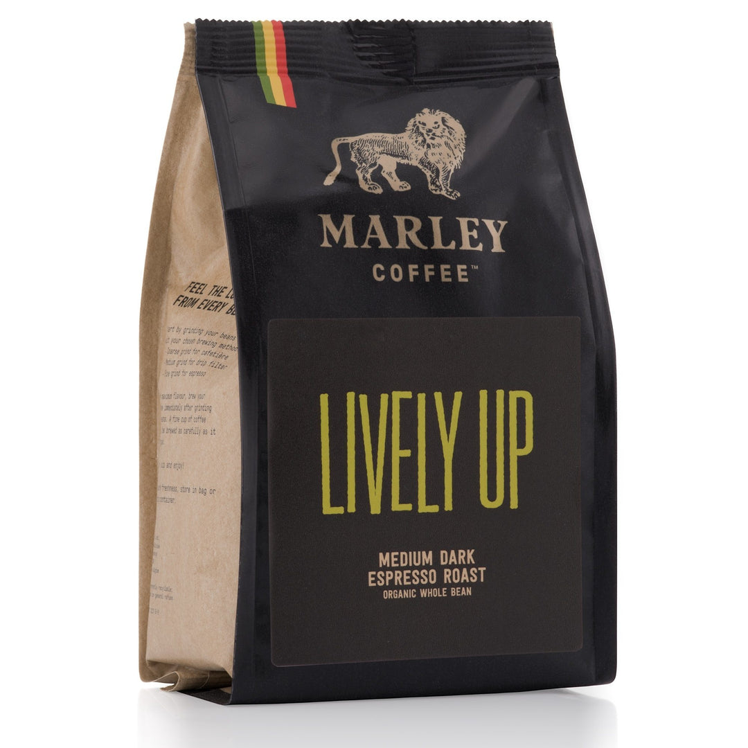 Marley Coffee Lively Up Whole Bean Espresso Roast Coffee 227g