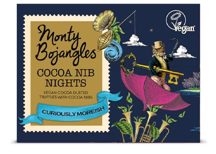 Monty Bojangles Cocoa Nib Nights Cocoa Dusted Truffles 100g