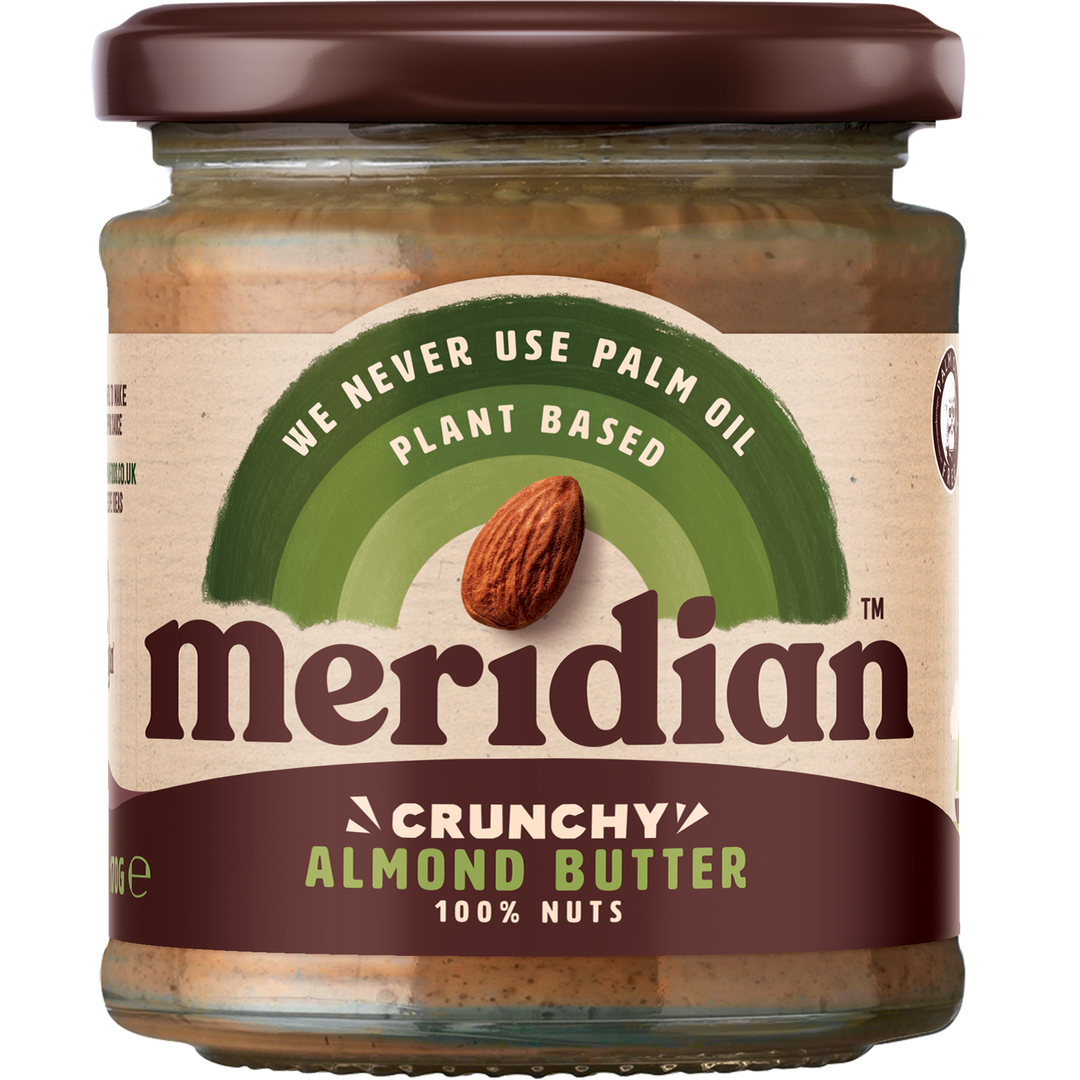 Meridian Natural Crunchy 100% Almond Butter 170g