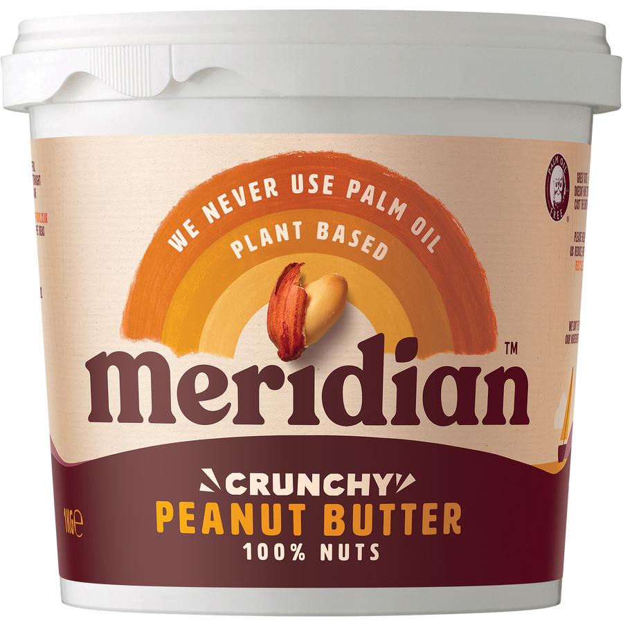 Meridian Natural Crunchy 100% Peanut Butter 1kg