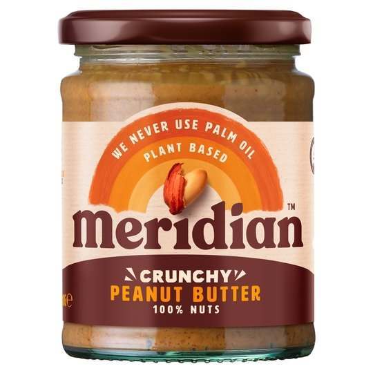 Meridian Natural Crunchy 100% Peanut Butter 280g