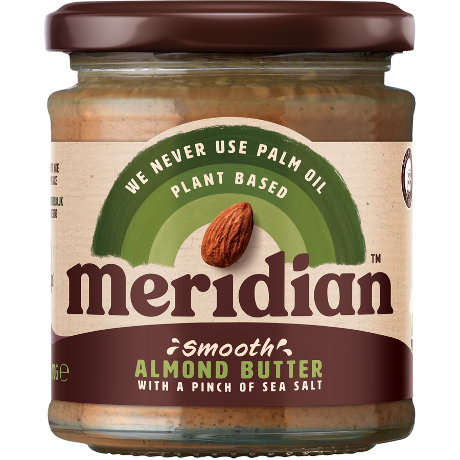 Meridian Natural Smooth Almond Butter with Salt 170g