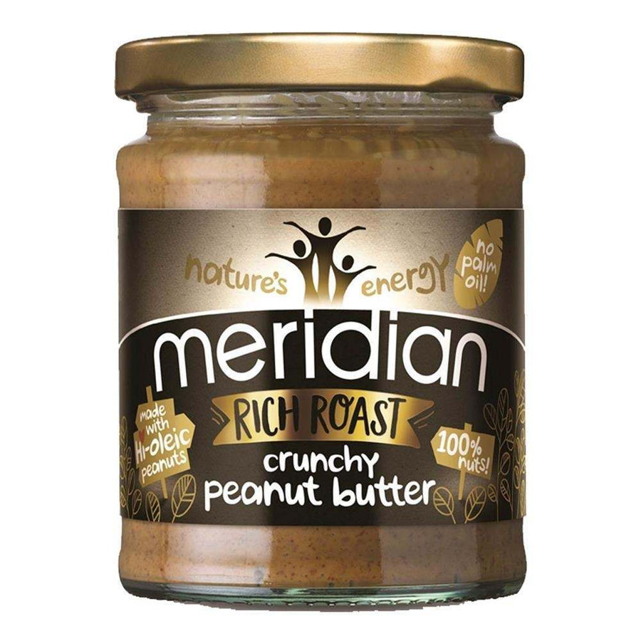 Meridian Rich Roast Crunchy 100% Peanut Butter 280g