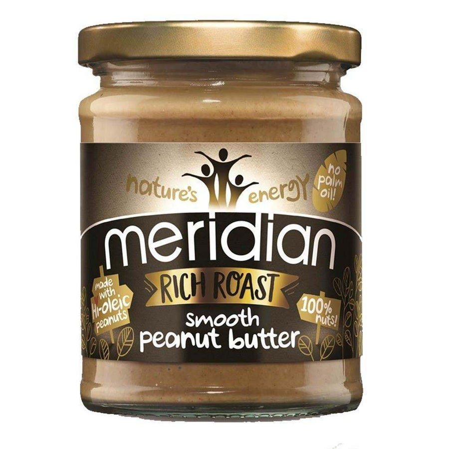 Meridian Rich Roast Smooth 100% Peanut Butter 280g