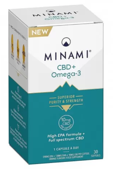 Minami Nutrition CBD & Omega 3 Cannabidiol 30 Capsules
