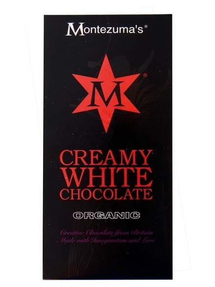 Montezuma's Organic Creamy White Chocolate Bar 100g - Pack of 4