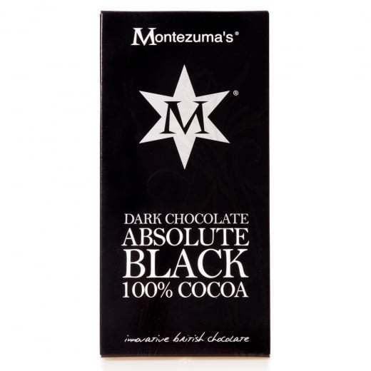 Montezumas Dark Chocolate Absolute Black 100% Cocoa 100g - Pack of 4
