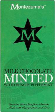 Montezumas Milk Chocolate Minted Bar 100g - Pack of 4