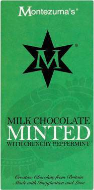 Montezumas Milk Chocolate Minted Bar 100g - Pack of 4