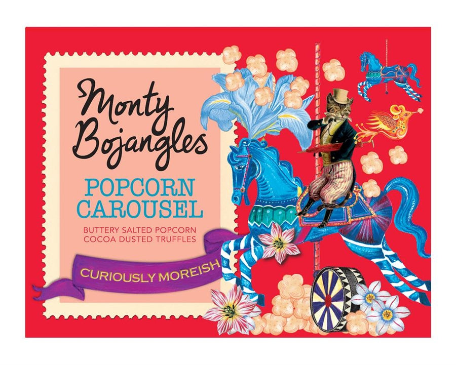 Monty Bojangles Popcorn Carousel Cocoa Dusted Truffles 150g