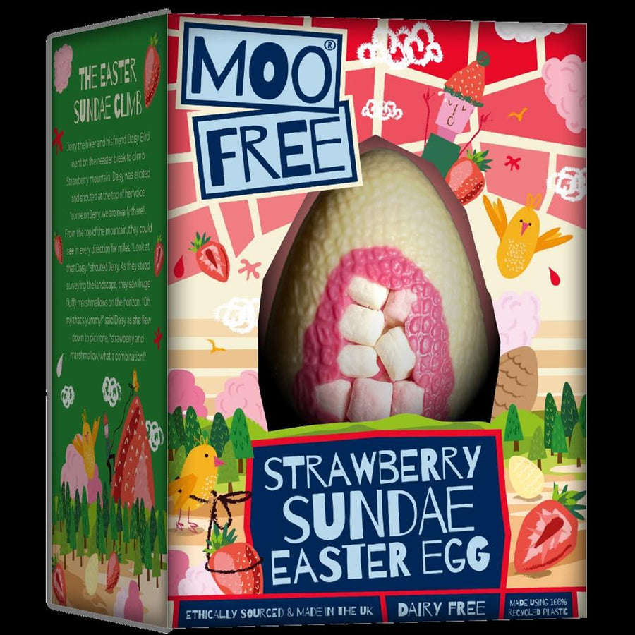 Moo Free Strawberry Sundae Egg 85g