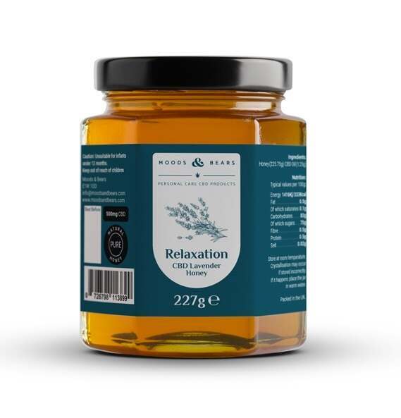 Moods & Bears 500mg Lavender CBD Honey 227g