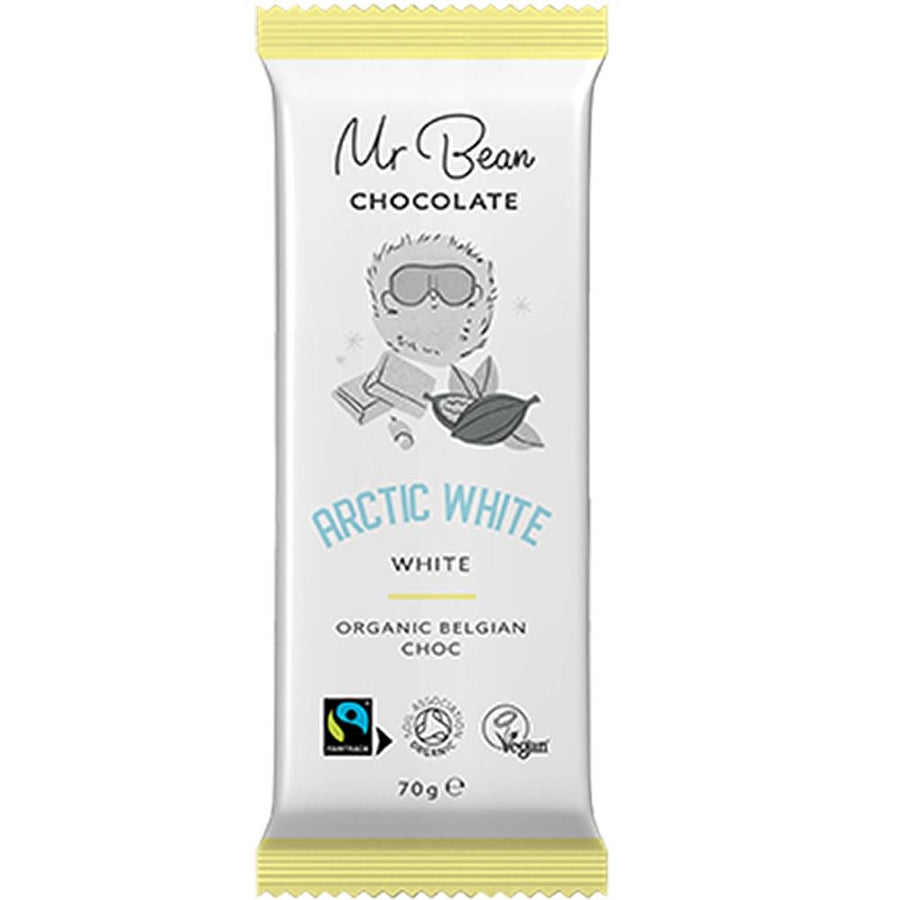 Mr Bean Organic White Belgian White Chocolate 70g