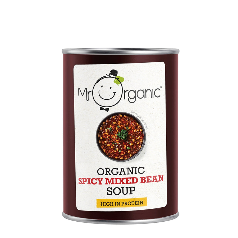 Mr Organic Spicy Mixed Bean Soup 400g