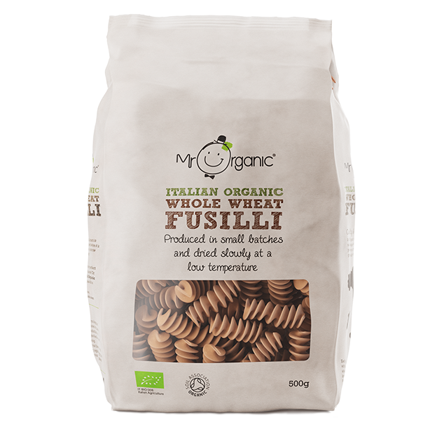 Mr Organic Wholewheat Fusilli 500g