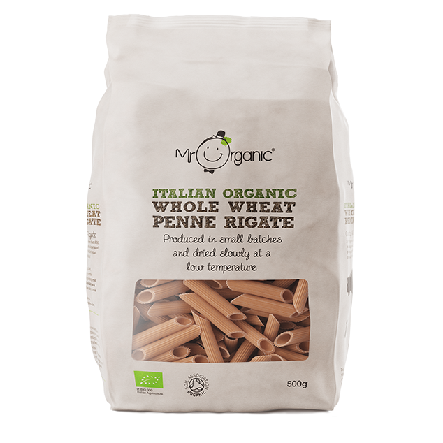 Mr Organic Wholewheat Penne Rigate Pasta 500g