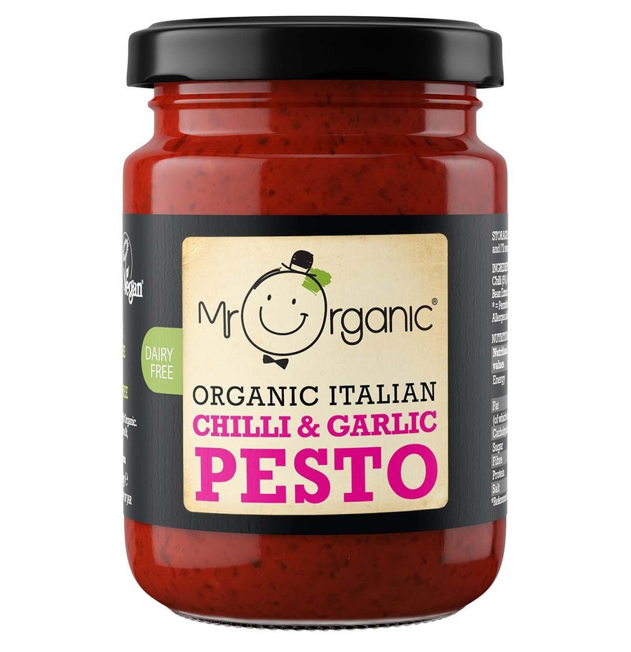 Mr Organic Chilli & Garlic Pesto 130g