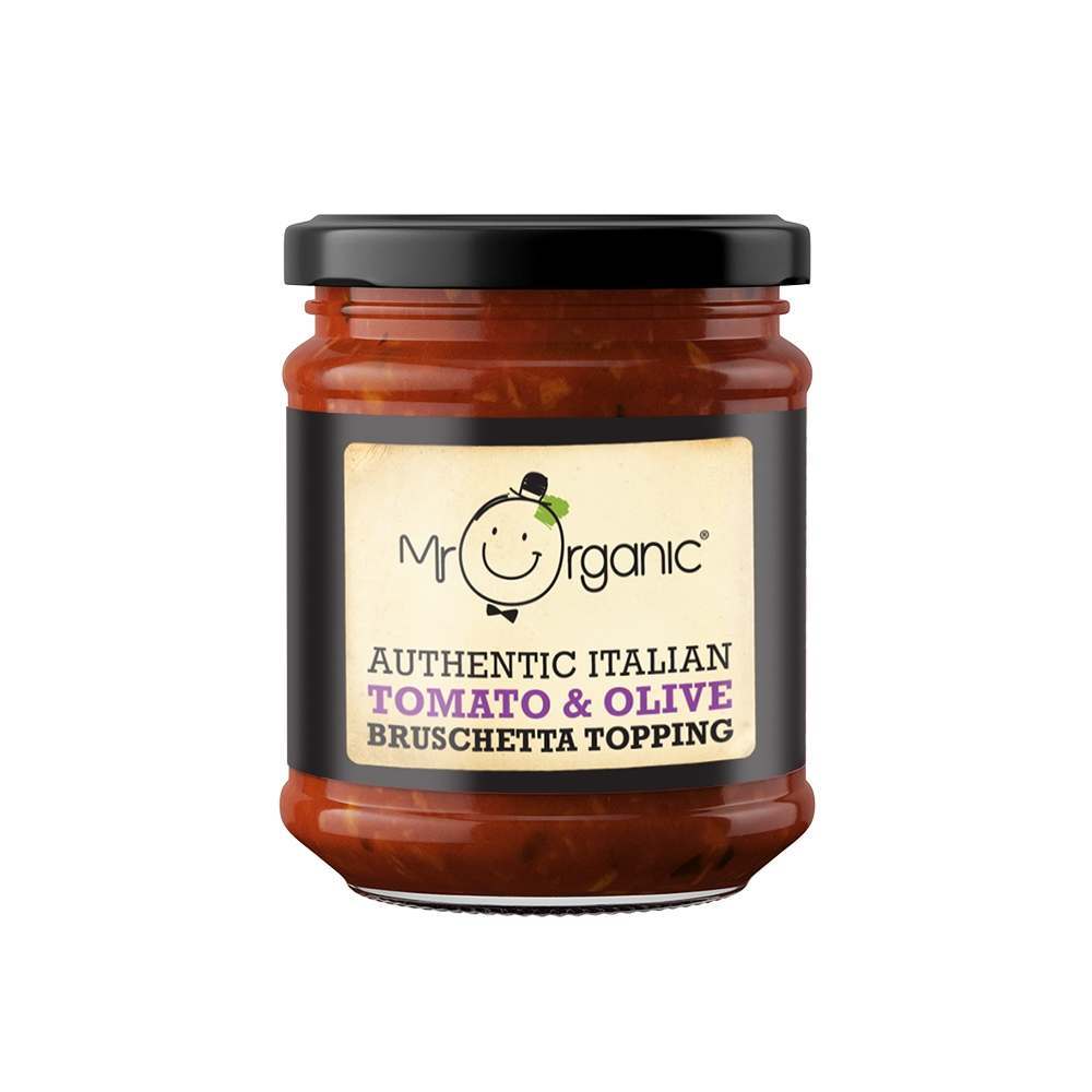 Mr Organic Italian Tomato & Olive Bruschetta Topping 200g