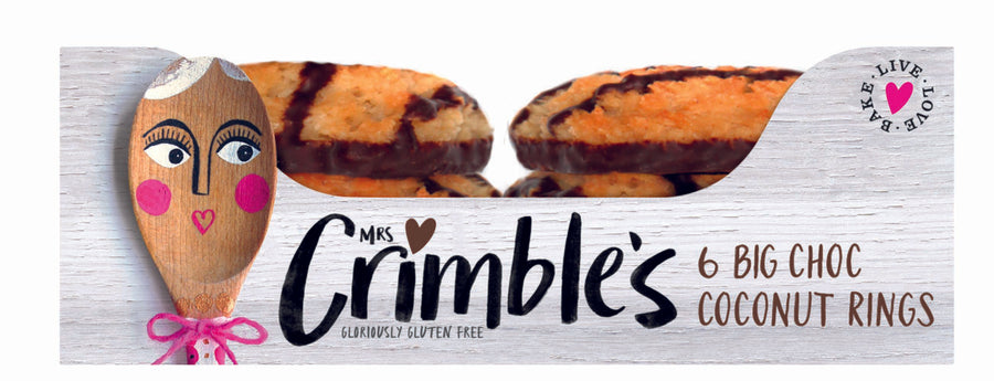 Mrs Crimble's Chocolate & Coconut Rings 200g