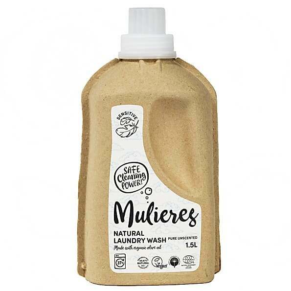 Mulieres Natural Organic Laundry Liquid - Unscented 1.5 Litre